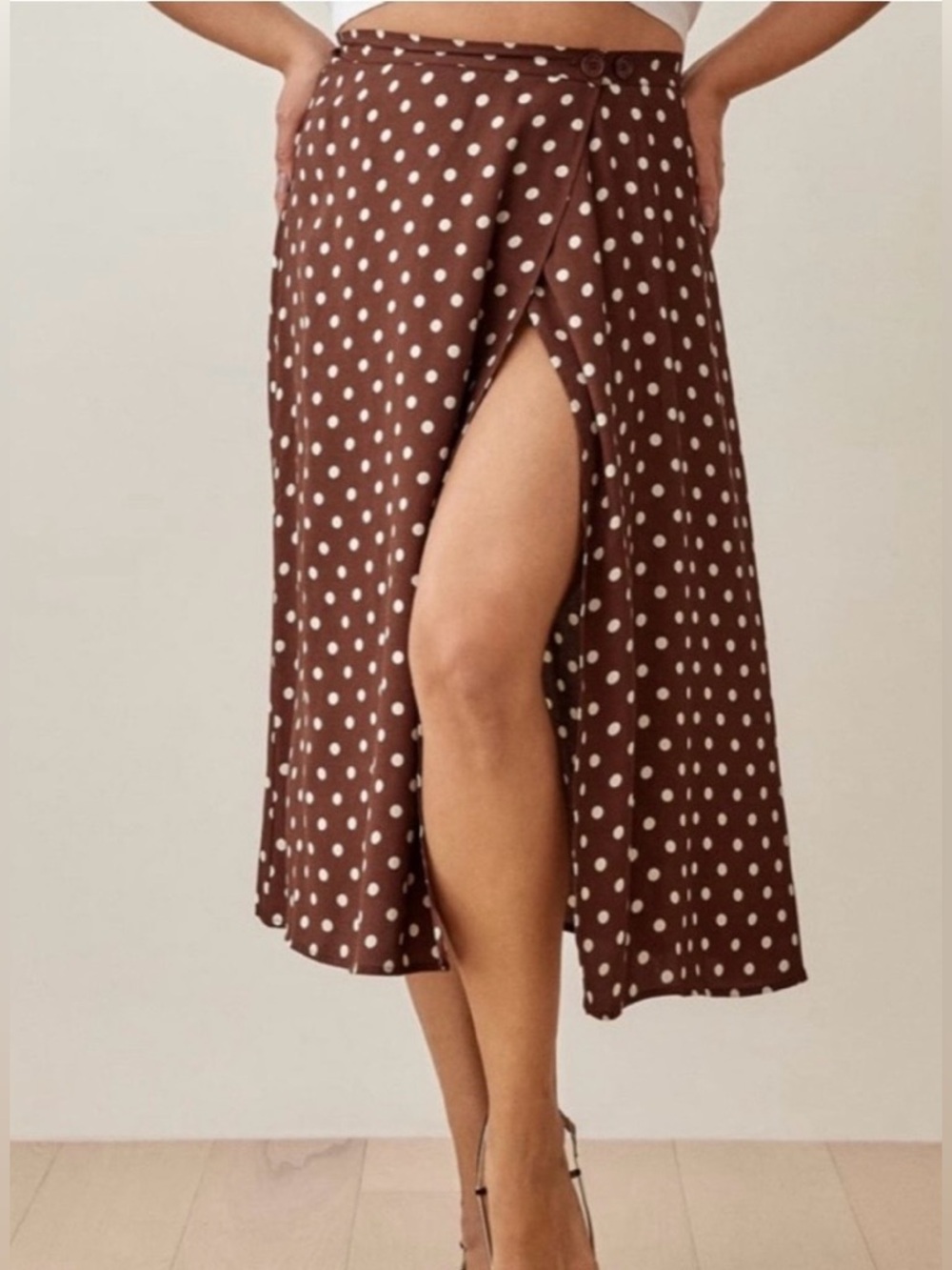 NWT Reformation Betty wrap skirt, size 4